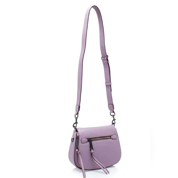 Auth Marc Jacobs Lilac Purple Leather Recruit Small Nomad Crossbody Bag - Picture 1 of 7